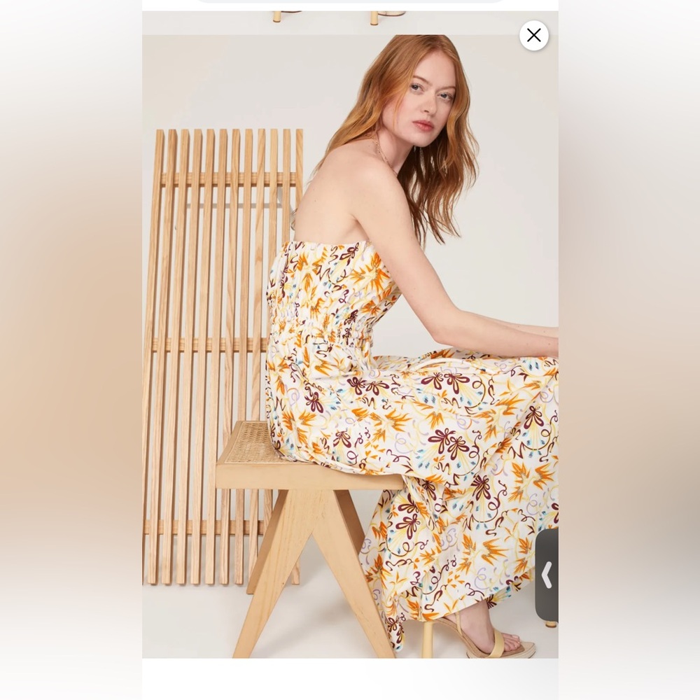 A.L.C. Clark Strapless Midi Dress
